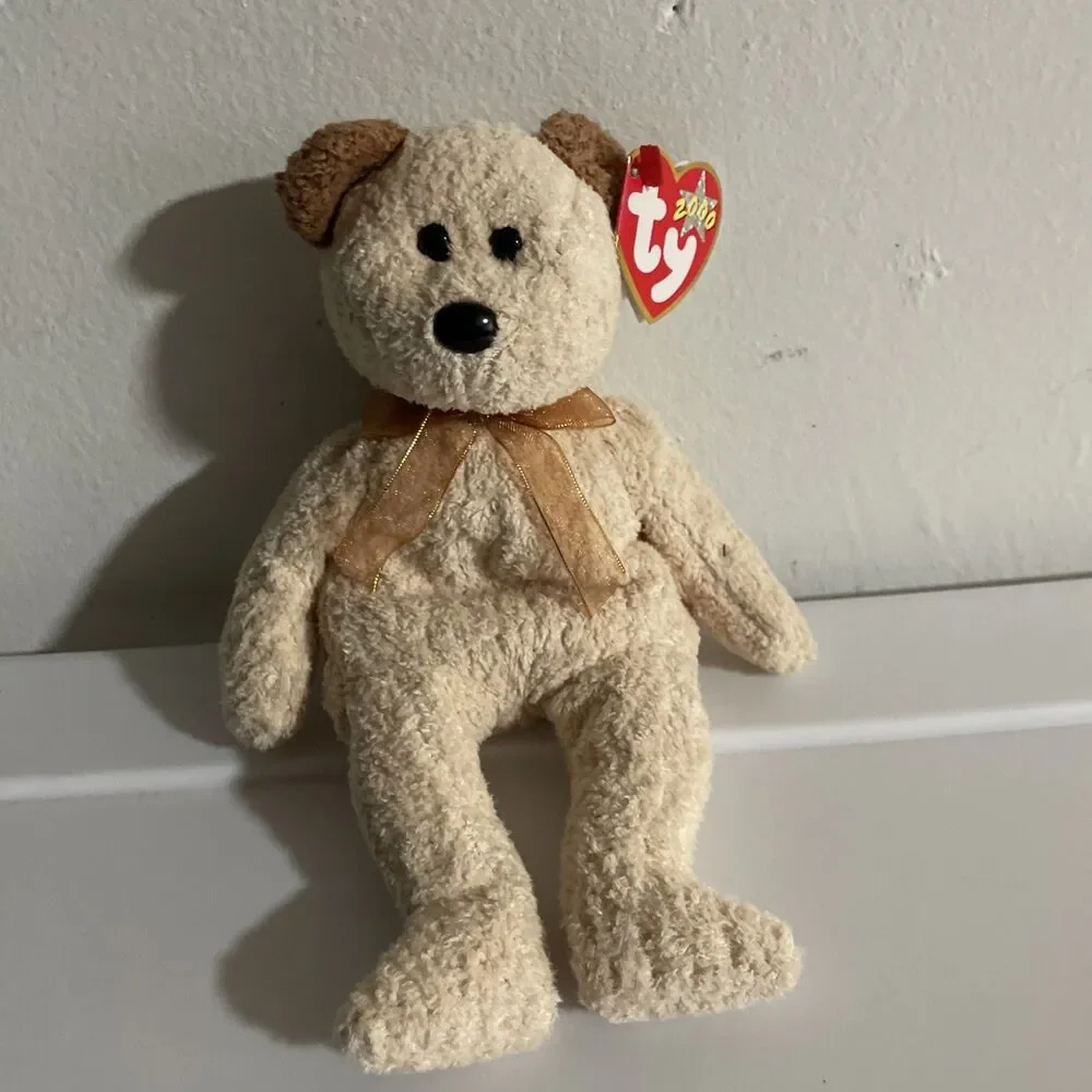 TY Beanie Baby - HUGGY the Bear (8 inch) - MWMTs Stuffed Animal Toy